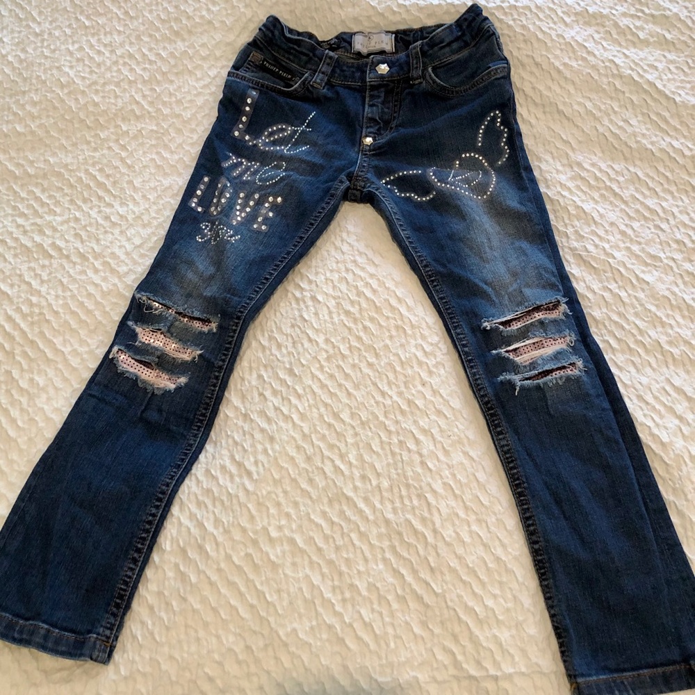 Phillip Plein decorative skinny jeans for girl
